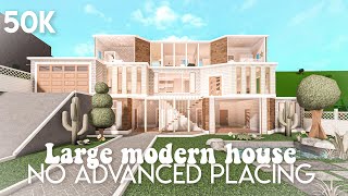 50k No advanced placing large modern house  Bloxburg build [upl. by Manbahs]