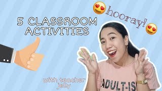 5 ENGAGING CLASSROOM ACTIVITIES  FILIPINO TEACHERS  TAGALOG [upl. by Nahsor440]