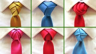 8 Best tie knots for Wedding and Festive events  How to tie a necktie [upl. by Nnov]