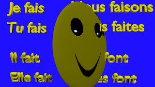 Verbe FAIRE au présent de lindicatif  FAIRE To Do Verb Song  French Conjugation [upl. by Lleksah373]