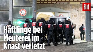 Gefängnismeuterei Polizei stürmt Knast in Thüringen  JVA Untermaßfeld [upl. by Socha]