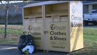 Donation bins Where do your clothing donations go [upl. by Ardnikat]