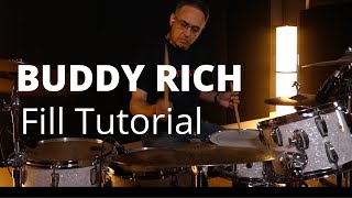 BUDDY RICH FILL TUTORIAL [upl. by Alegnat]