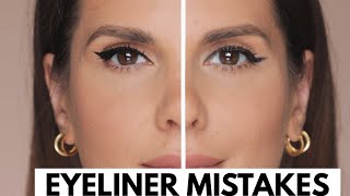 EYELINER MISTAKES AND HOW TO CORRECT THEM  ALI ANDREEA [upl. by Remoh372]